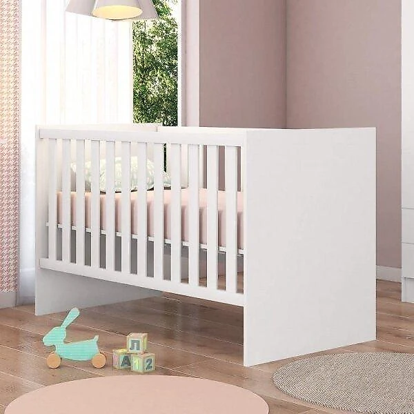 Quarto para Gêmeos com 2 Berços Mini Cama, Guarda-Roupa e Organizador Soninho Espresso Móveis Quarto para Gêmeos com 2 Berços Mini Cama, Guarda Roupa e Organizador Soninho Espresso Móveis Branco