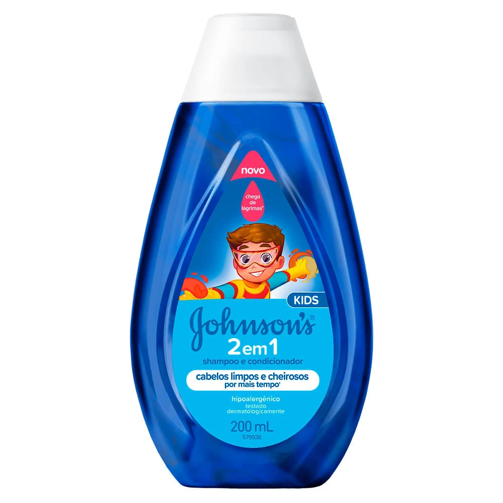 Shampoo e Condicionador Johnson's Kids 2 em 1 200ml
