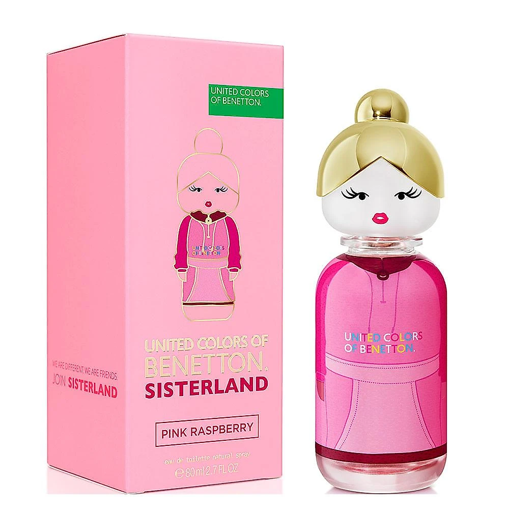 Pink raspberry sisterland united colors of benetton - perfume feminino - edt 80ml