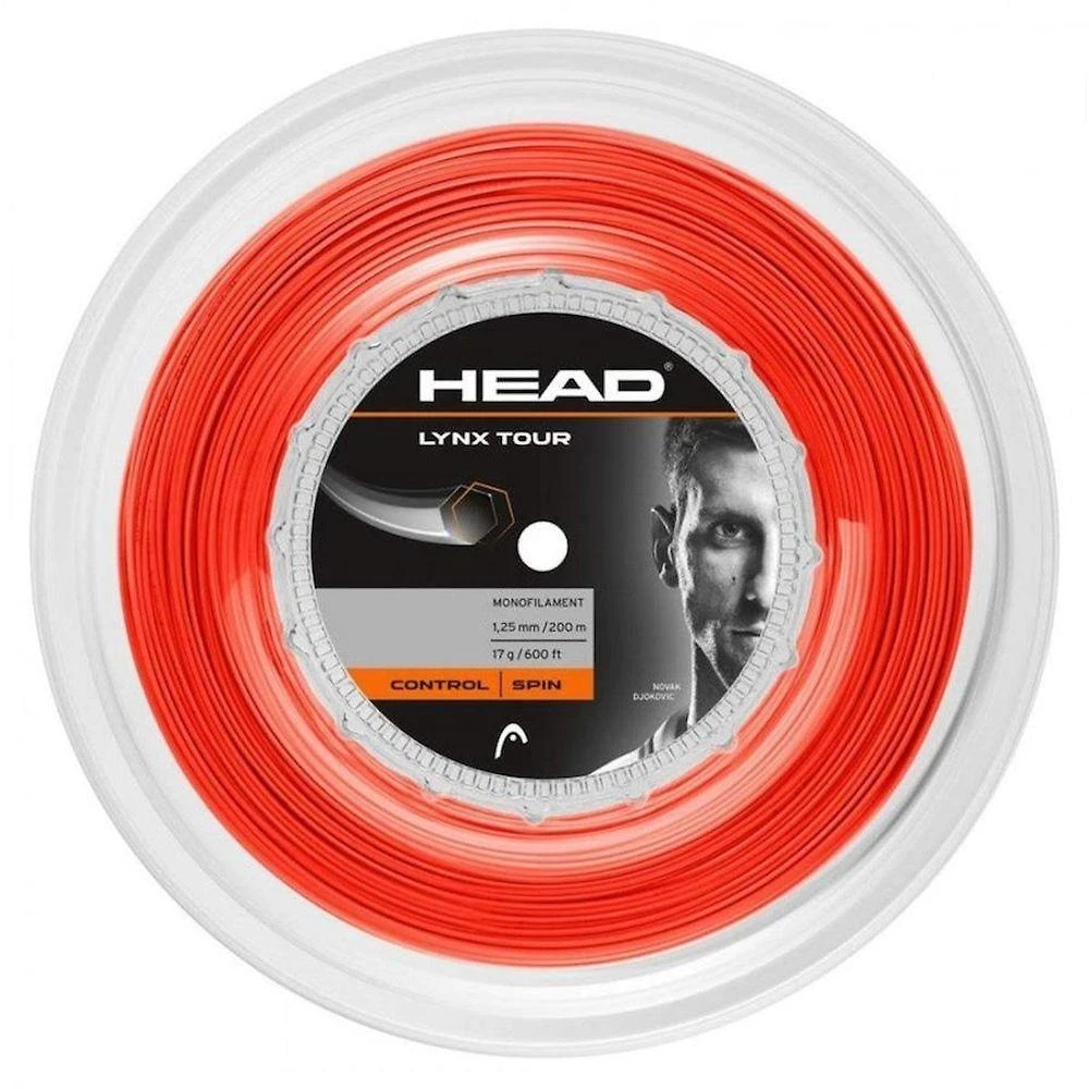 Corda de Tênis Lynx Tour Controle 1,25MM Vermelha Head Brasil