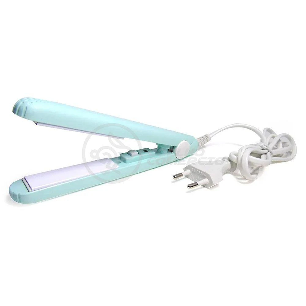 Mini Chapinha Prancha 17Cm Bivolt 110|220V Profissional Azul
