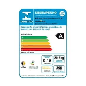 Tanquinho de Roupas Britânia 20Kg BLR04 Semiautomática - Branca 110V