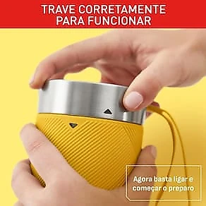 Liquidificador Portátil Arno Lightmix LP00 Amarelo 300ml Recarregável USB-C