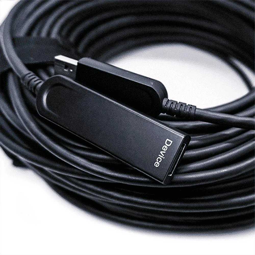 Cabo Extensor Óptico USB 30.201CG Transmissão Até 10 Gbps Tecnologia AOC Fibra Óptica 10M