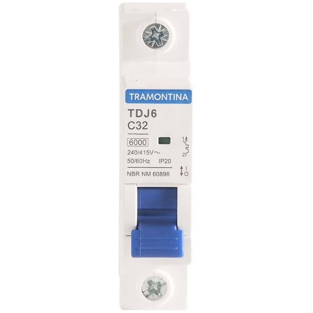 Minidisjuntor Tdj6ka 1 P 32 A Curva C Tramontina