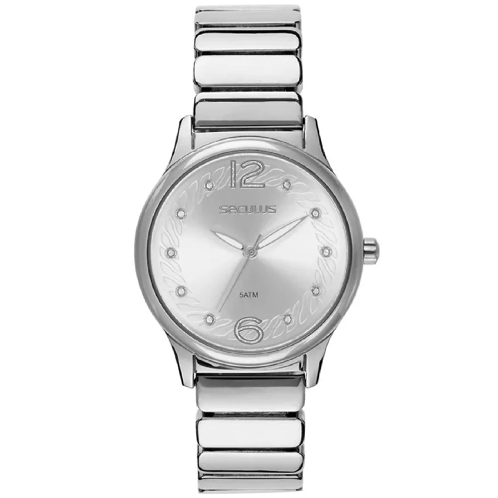 Relógio Seculus 23762L0SVNB2 Feminino 37mm Aço Inox