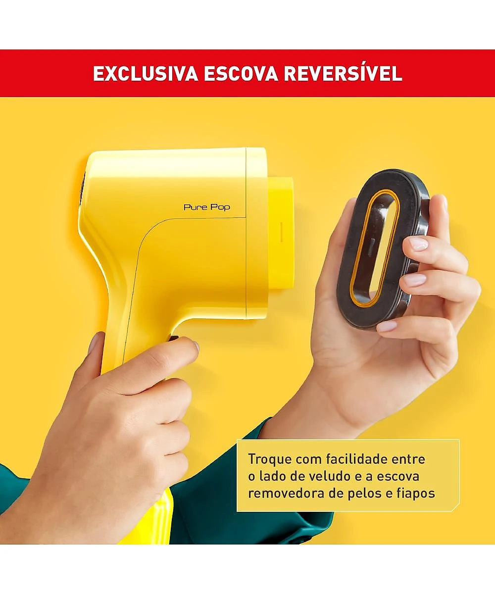 Vaporizador Arno Pure Pop Amarelo Higieniza 1100W Portátil HS26