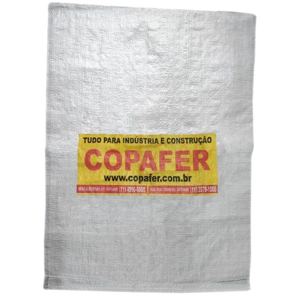 Saco de Entulho Prd00126 Prb 50kg 55x75cm Resistente Branco Copafer