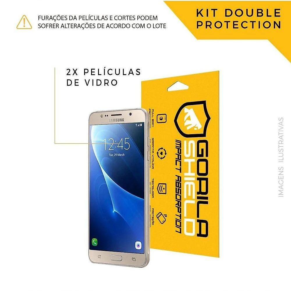 Película De Vidro Dupla Para Samsung Galaxy J5 Metal - Gorila Shield