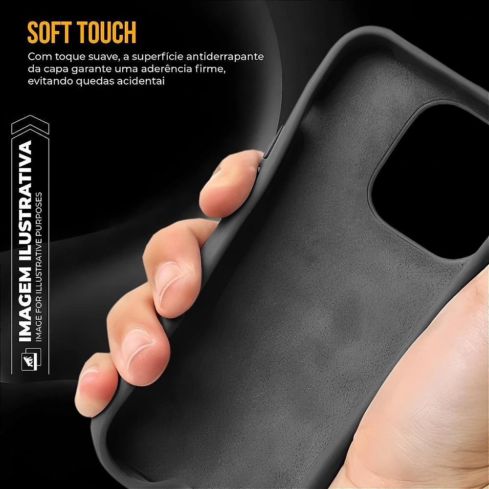 Kit Capa Silicon Premium e Película Hydrogel Privacidade para iPhone 16 Pro - Gshield