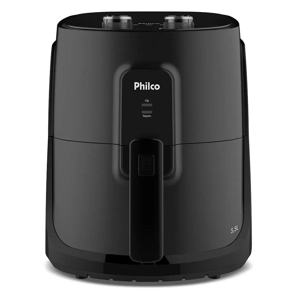 Air Fryer Philco PAF55B 5,5L com Revestimento Redstone 1500W — 110V