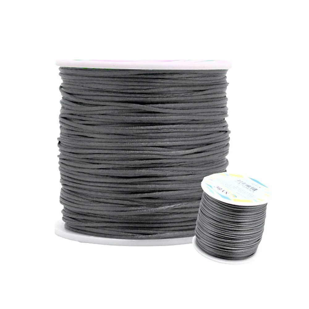 Fio de Seda Nybc Cordão Rabo de Rato 1 e 0 mm Cinza Escuro Nº 307 Rolo 100 Metros OEM