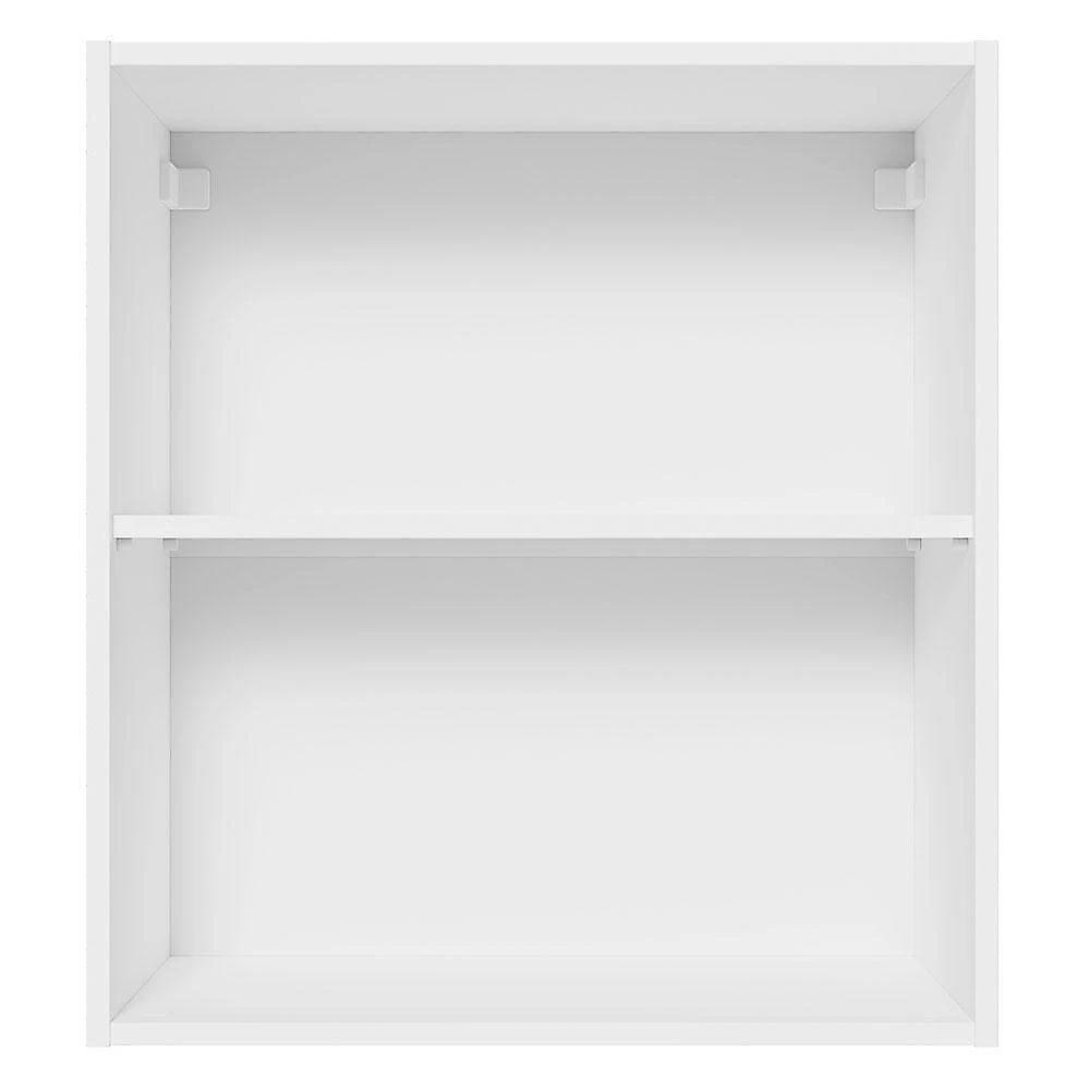 Armário de cozinha aéreo 100% mdf 60 cm 1 porta branco/rustic acordes madesa