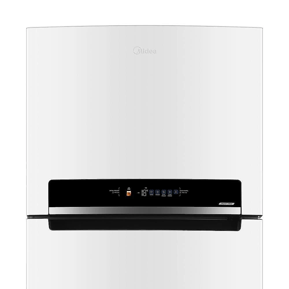 Geladeira midea frost free duplex md-rt650evk013, 491 litros branca com tecnologia inverter e painel touch – flexi-volt