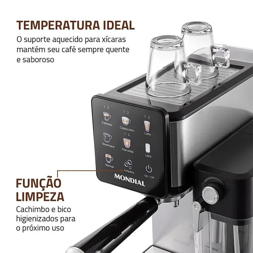 Cafeteira Espresso Automática Mondial CCL-01 25 Xícaras 220V