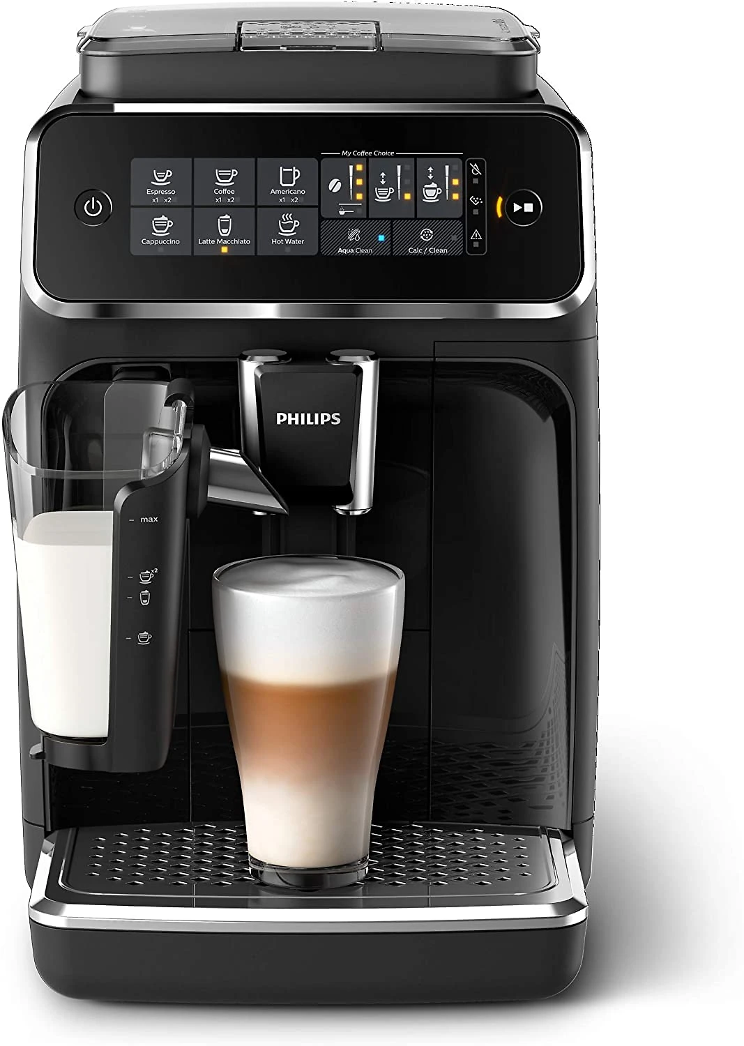 Philips 3200 Series Fully Automatic Espresso Machine w LatteGo Black EP324154