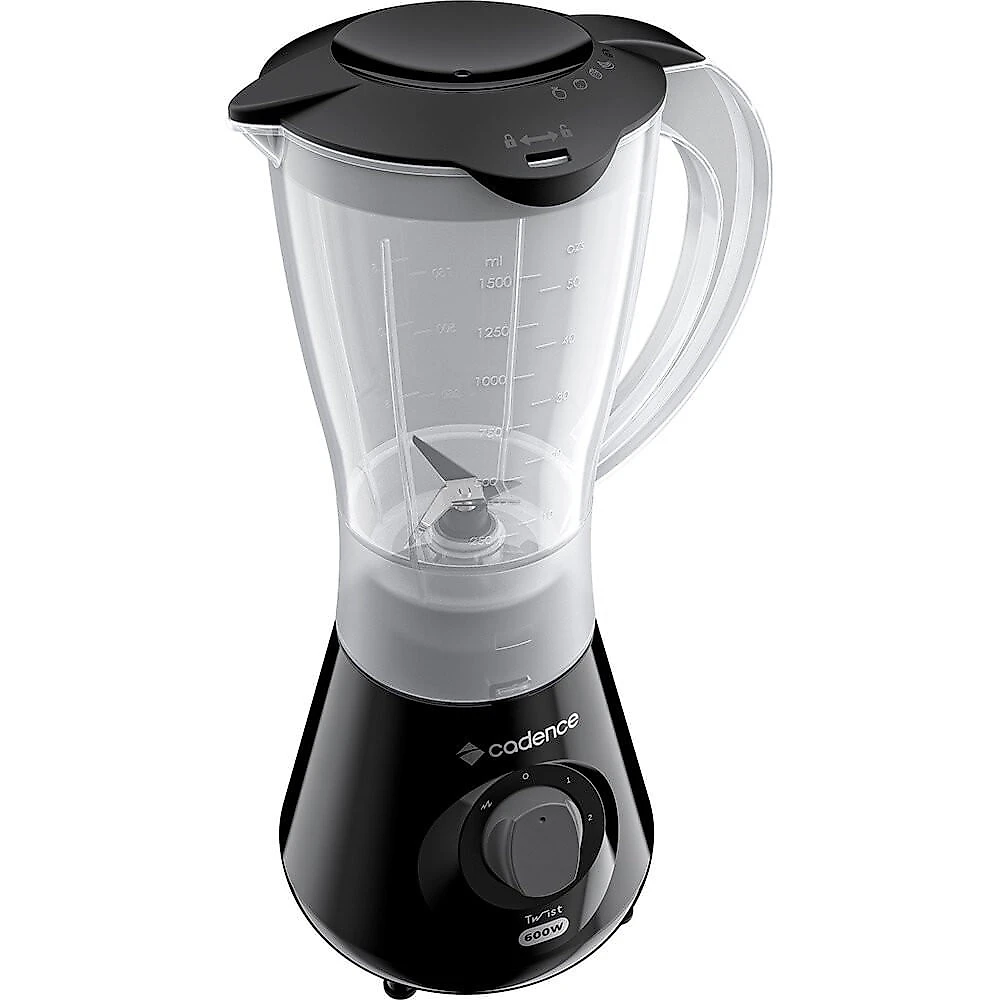 Liquidificador Cadence Twist, 1,5 Litros, 600W, LIQ100 Preto - 110V