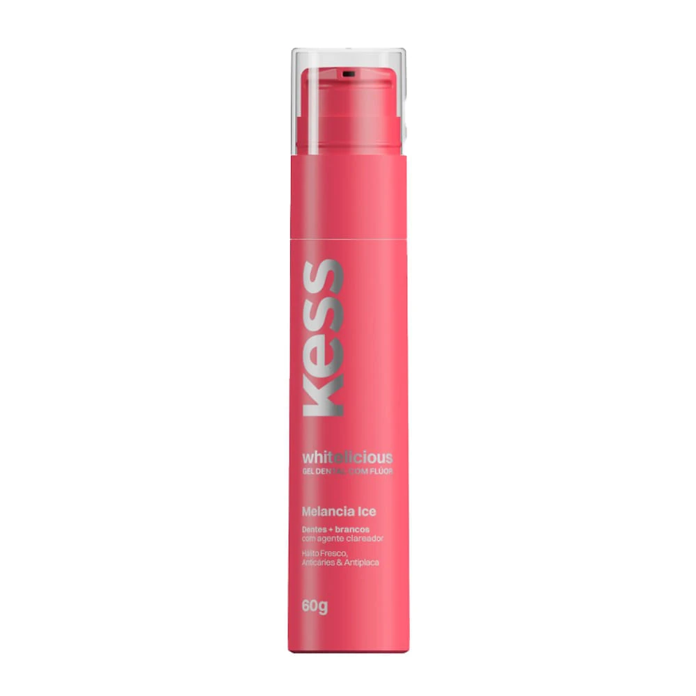 Gel Dental Kess Whitelicious Melancia Ice com Flúor 60g