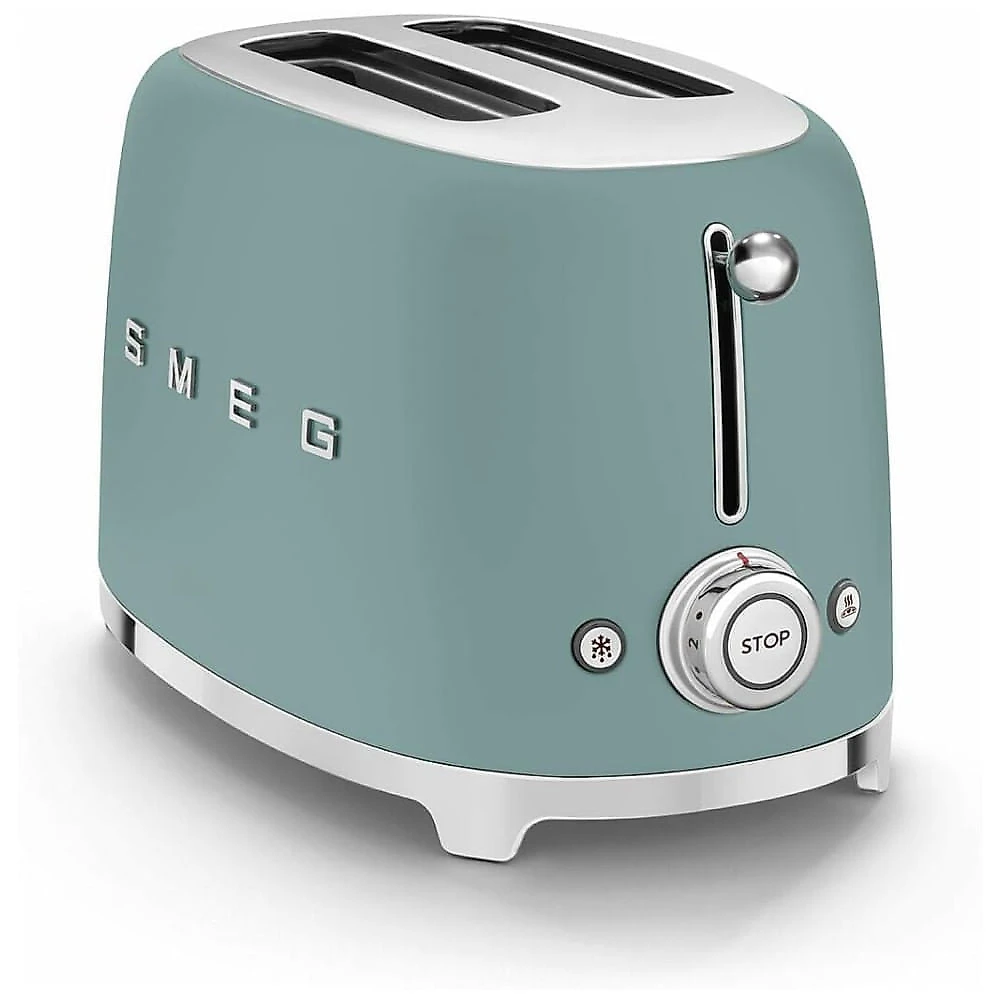 Torradeira SMEG 2 Fatias com 6 Configurações e Função de Descongelamento Verde