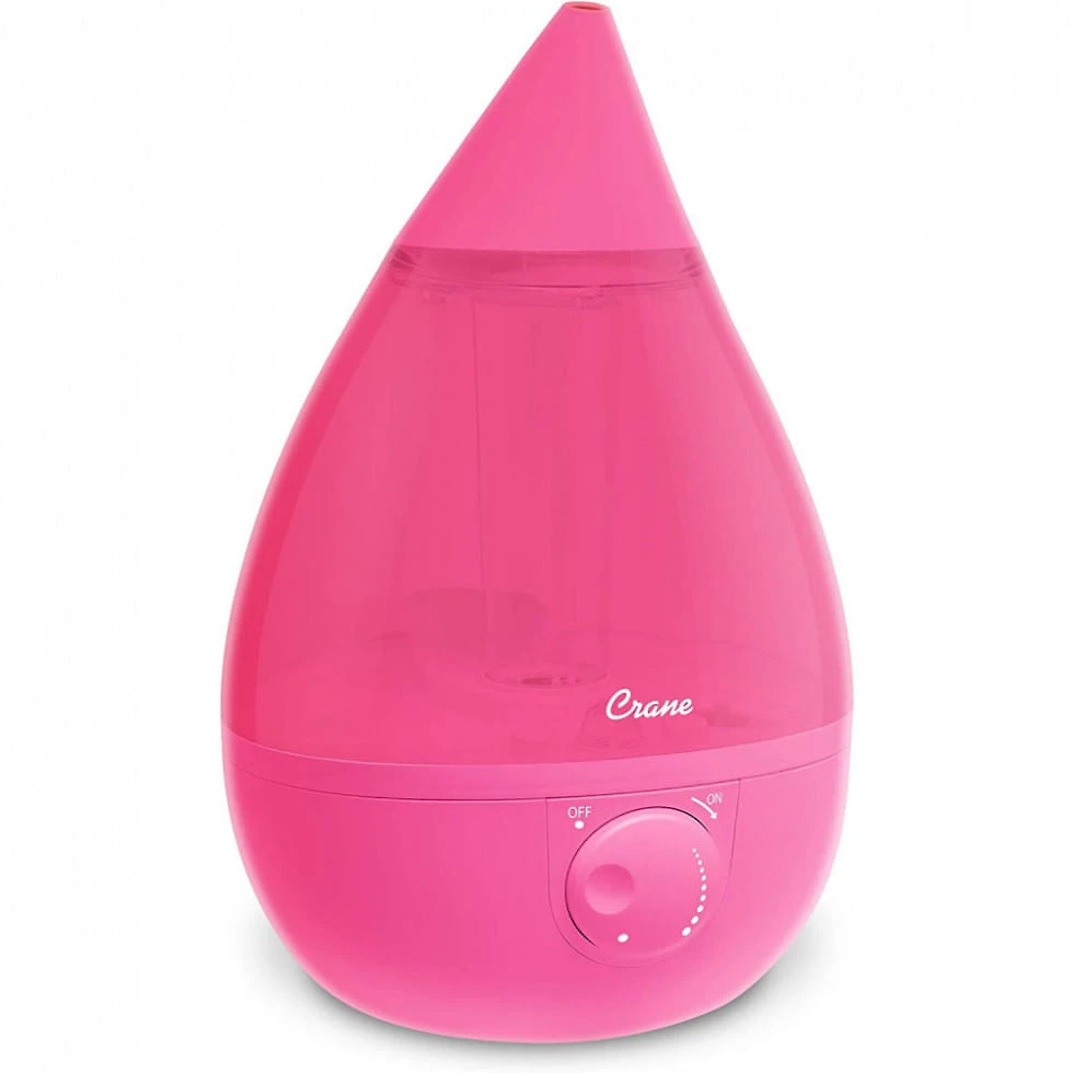 Umidificador Ultrassônico para Quarto com Névoa Fria 3,7 Litros, Cobre 46 m2, Crane, Rosa