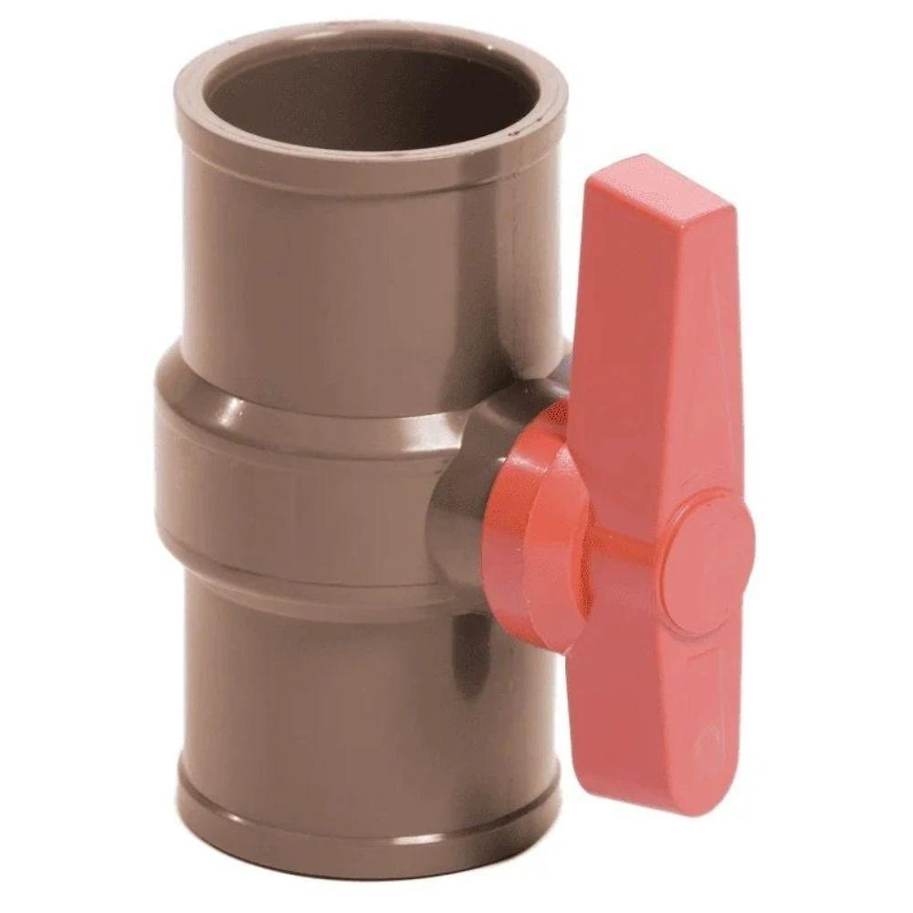 Kit com 2 Registros Esfera Soldáveis 40mm Acionamento por Alavanca Conexão Soldável Nacional