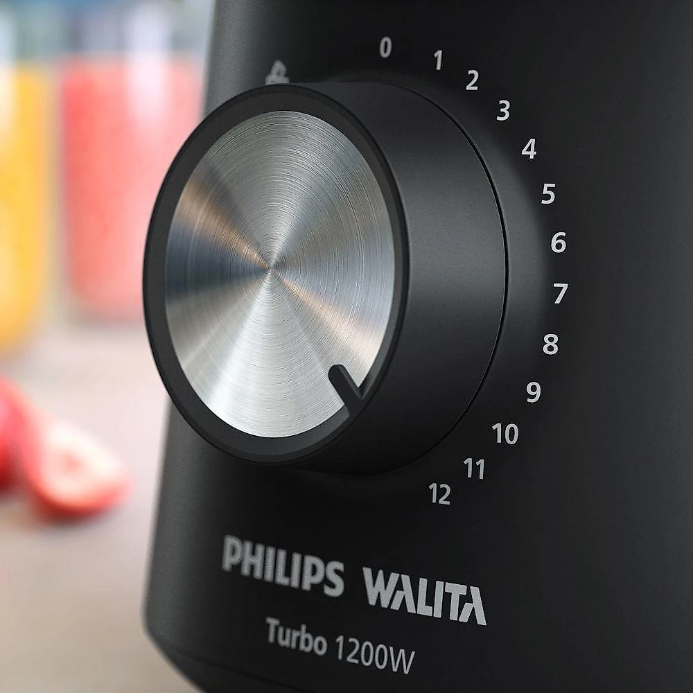 Liquidificador philips walita serie 3000 turbo preto 1200w 127v (hr2271/91)