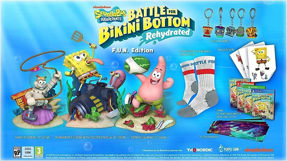 Spongebob Squarepants Battle for Bikini Bottom Rehydrated F.U.N. Edit. - Switch