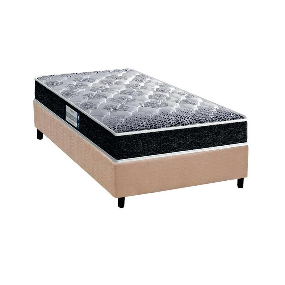 Cama Box Solteiro: Colchão Ortopédico Probel D33/Ep Anatômico Tech1500 Plus + Base Clean(88X188)