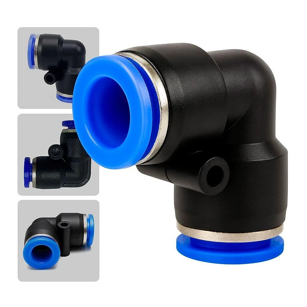 10 Cotovelos União Conexão Emenda 10mm Pu Pneumática Engate Rápido