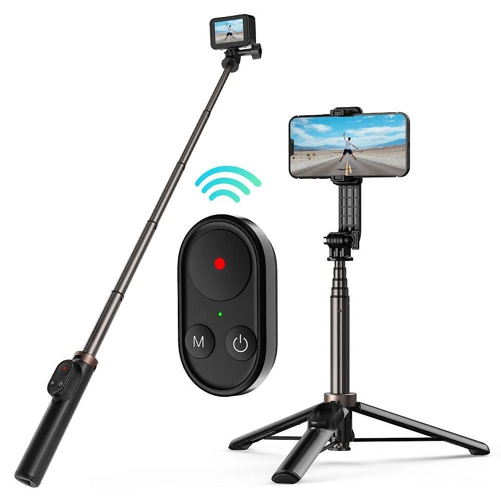 Bastão Com Controle Remoto Para Gopro 8/9/10 E Max - Telesin