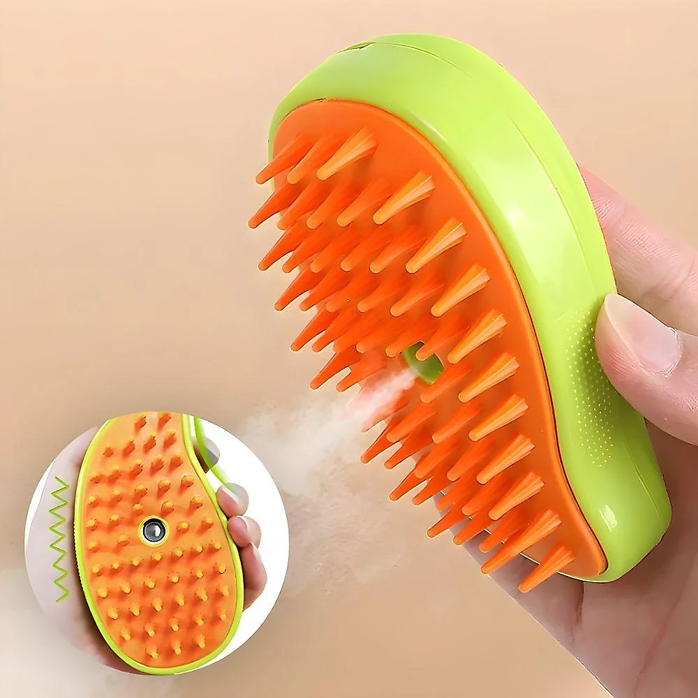 Escova a Vapor para Pets Utimix 3 em 1 para Higiene de Cães e Gatos Branco