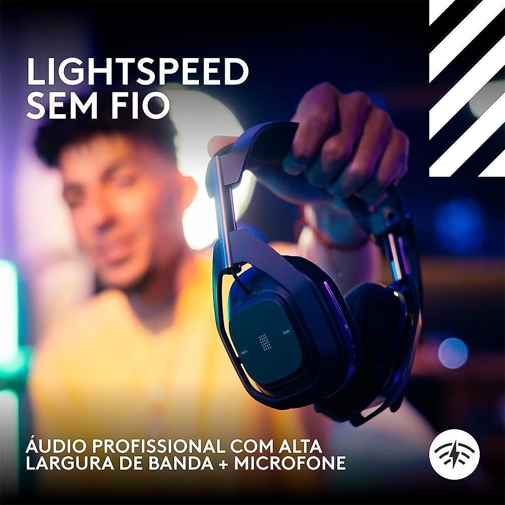 Headset Gamer Sem Fio Astro Gaming A50 X LIGHTSPEED + Base Station, Bluetooth, HDMI 2.1 Passthru, para Xbox e PS, Preto- 939-002126