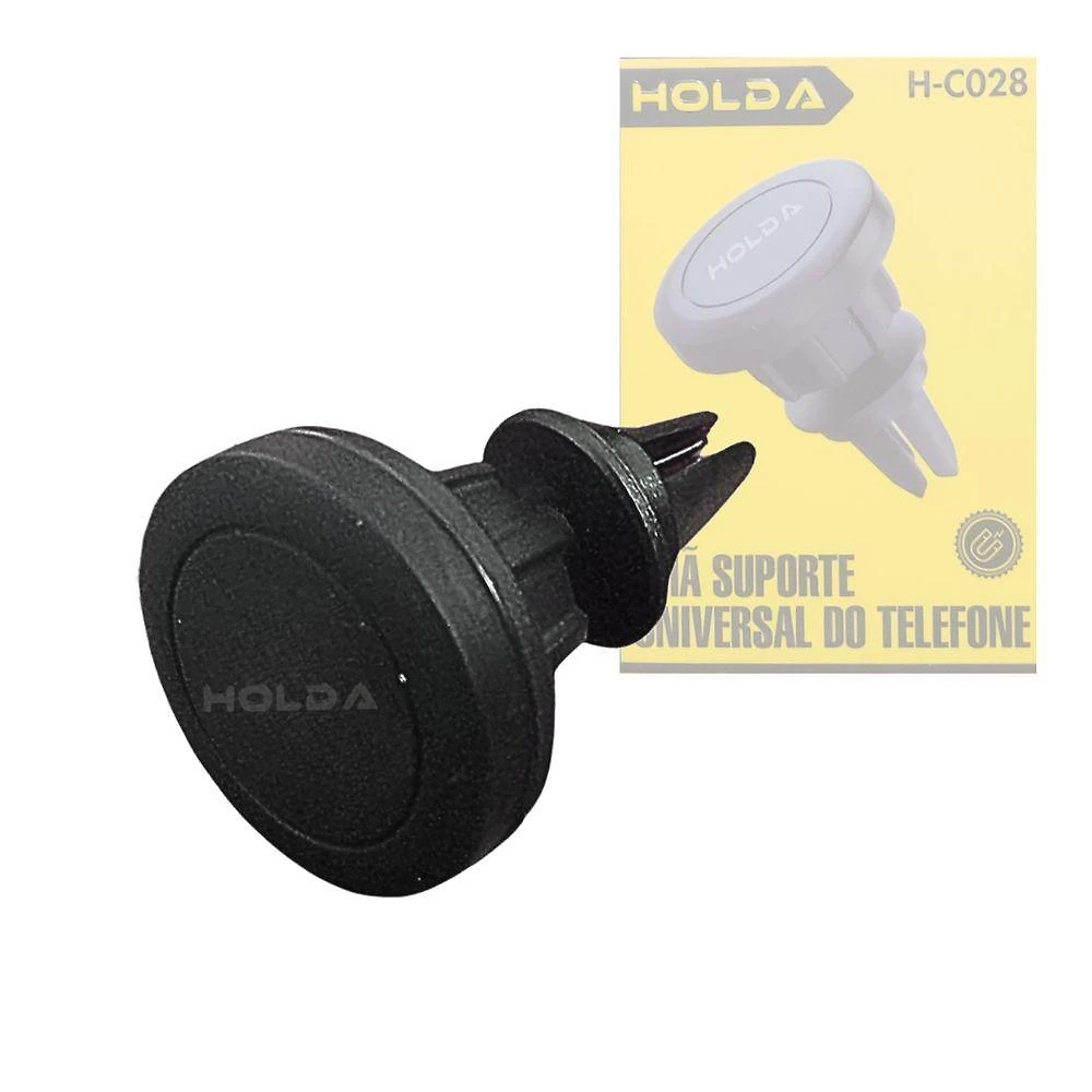 Suporte Veicular para Celular Holda Universal com Imã Magnético para Saída de Ar Preto