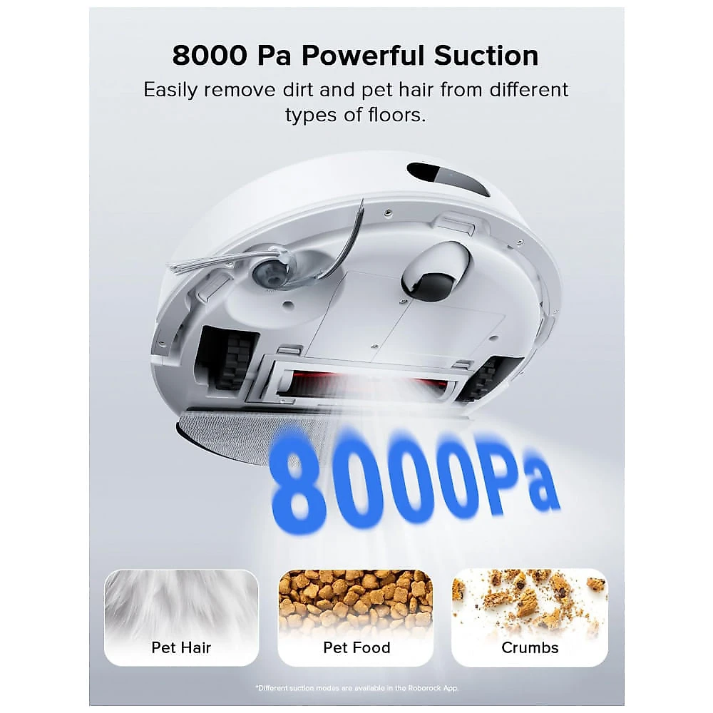 Robô Aspirador Roborock Q7 L5 com Mop 8000Pa LiDAR Branco Sistema Anti-Emaranhamento
