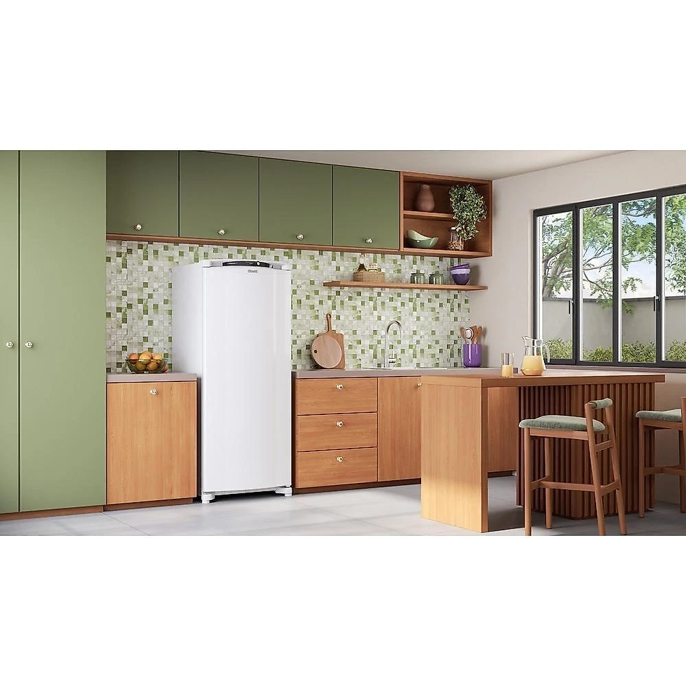 Geladeira Consul 297 Litros Frost Free Com Painel Externo Branca CRB36MB 110V