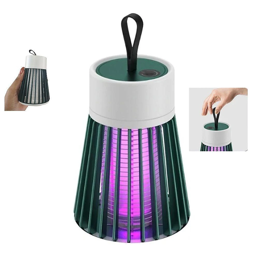 Armadilha Elétrica Luminária LED Ultravioleta Mata Mosquito USB 5W Preto