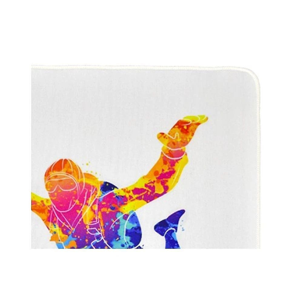 Mouse Pad MP-500W Free Fall Superficie Speed Bordas Seladas Poliester Borracha Antiderrapante Evus