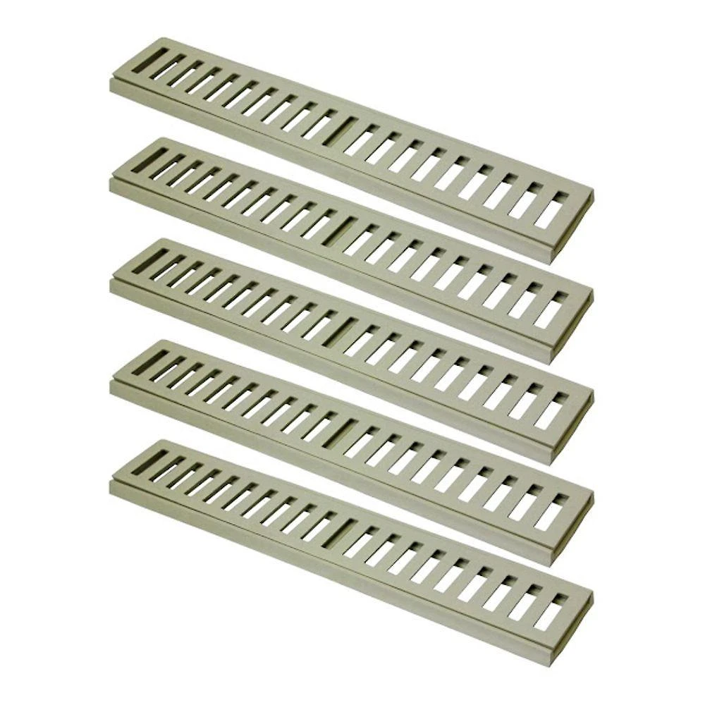 Kit Ralo Grelha Linear com Caixilho Alumínio Bege 8x50cm GDA Industria e Distribuidora de Fundidos 5
