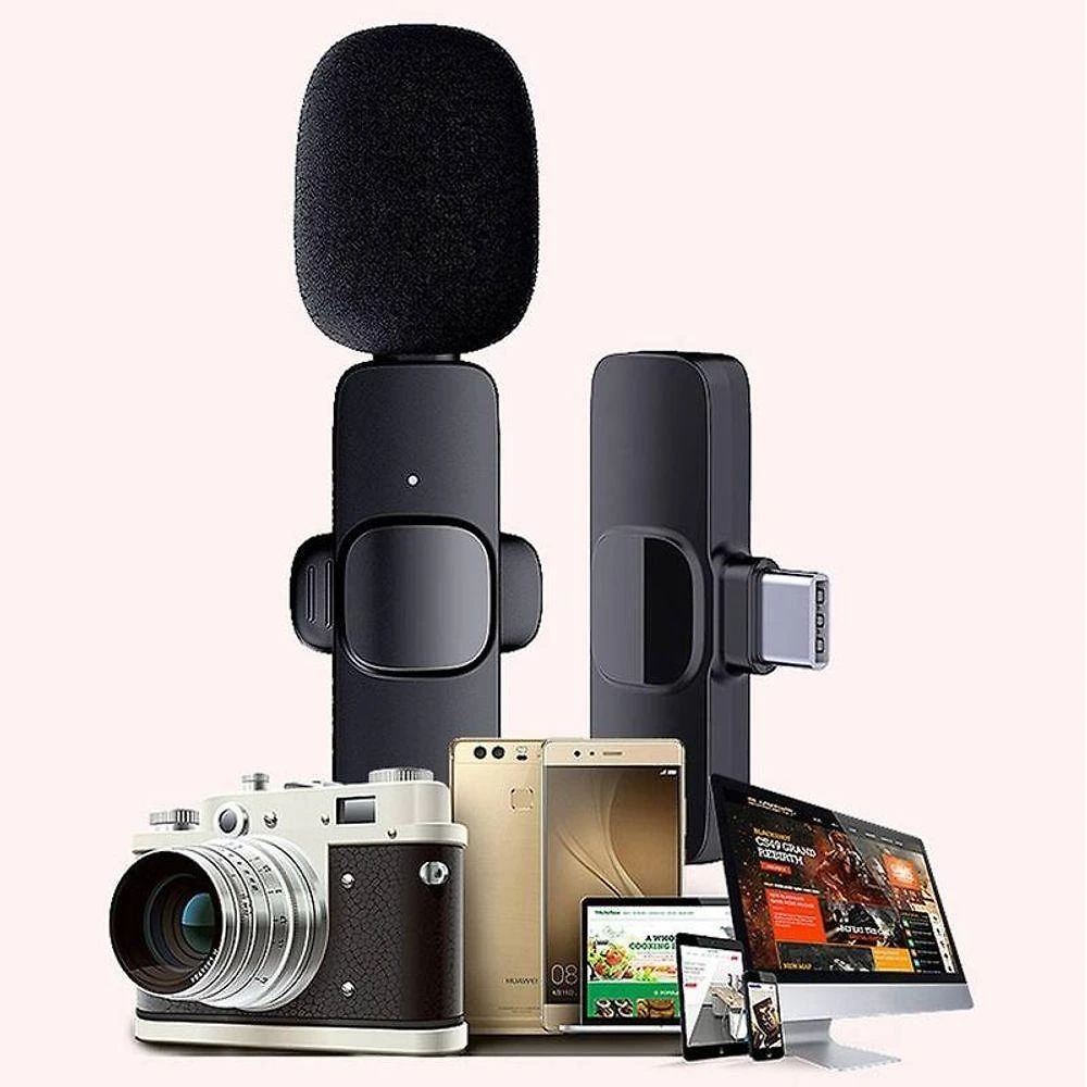 Kit Microfone de Lapela Wireless Thor sem Fio Lightning Ios 5V