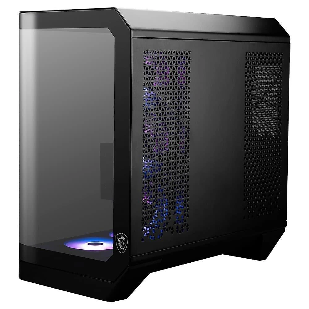 Gabinete Gamer MSI MAG Pano 120R PZ, Mid Tower, Vidro Panoramico, 4x FANs ARGB, ATX, Preto - PANO120RPZ