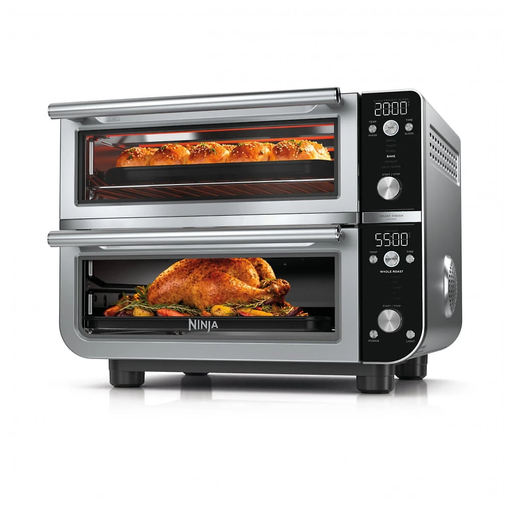 Forno de Bancada Ninja DCT801 Pro XL Zona Dupla 12-em-1 Aço Inox 120V