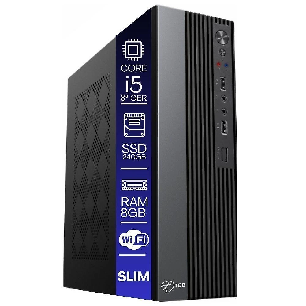 Computador PDV com Impressora e Monitor Core I5 6aG 8GB SSD 240GB Sistema TOB Food Embarcado Bivolt