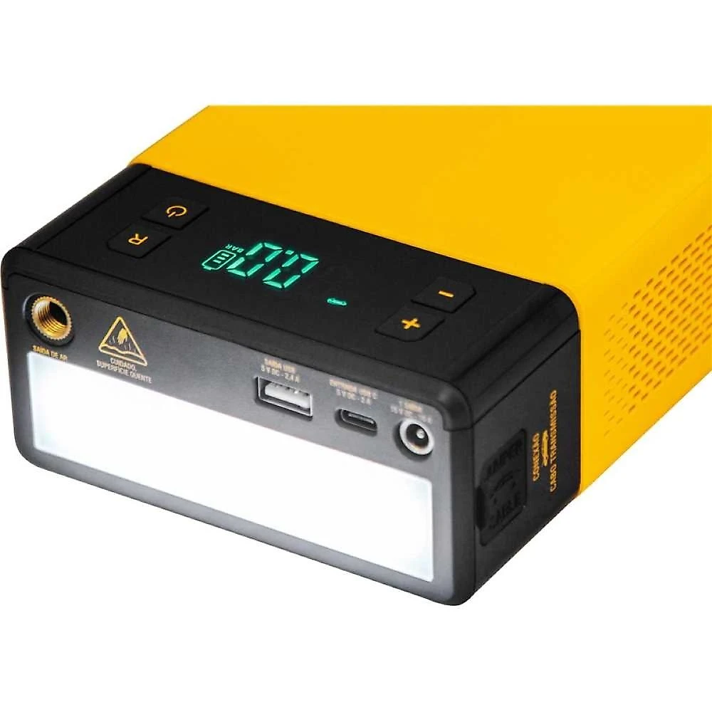 Auxiliar de partida portátil multi função com compressor apc12000