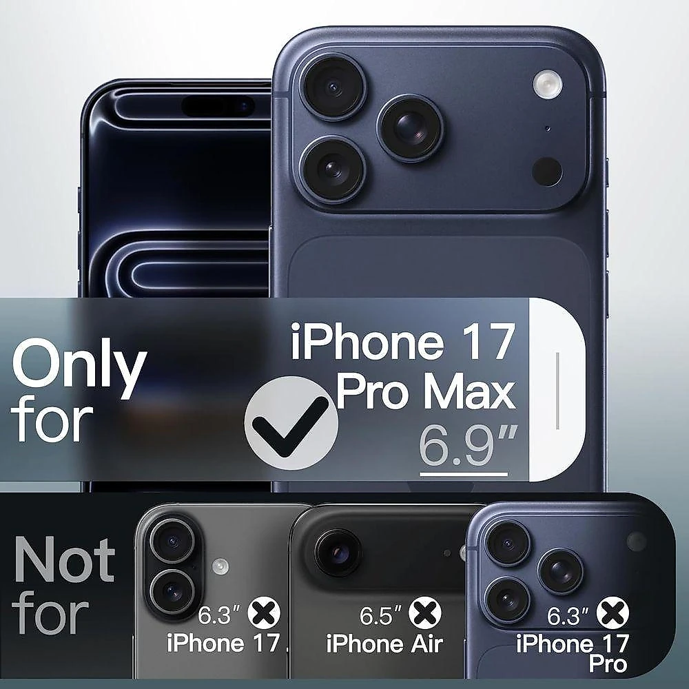 Capa Iphone 17 Pro Max 6,9 Pol Compatível com Magsafe Fosca Translúcida TPU e PC