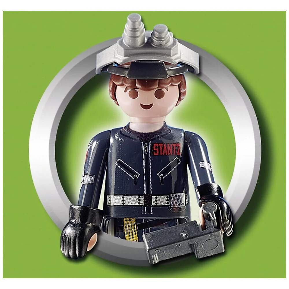 Playset Playmobil Ghostbusters II Raymond Stantz Playmogram 3D com armadilha de fantasma holográfica