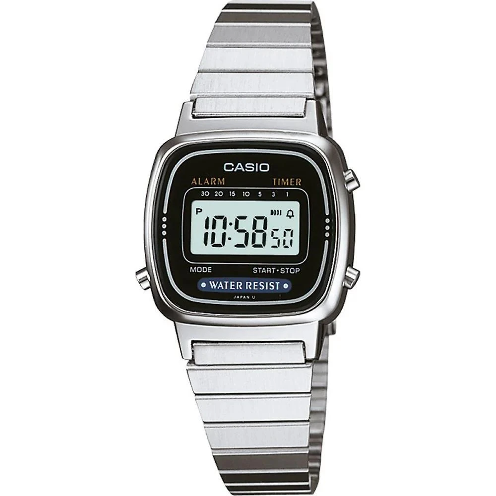 Relógio Casio Vintage LA670WA-1DF Prata Feminino
