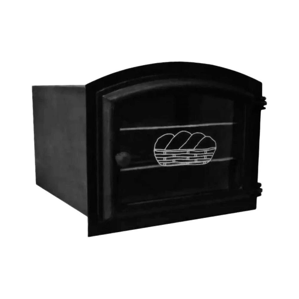 Forno a Lenha de Embutir Brassol 099-BS Frente Alumínio Fundido com Vidro Panorâmico