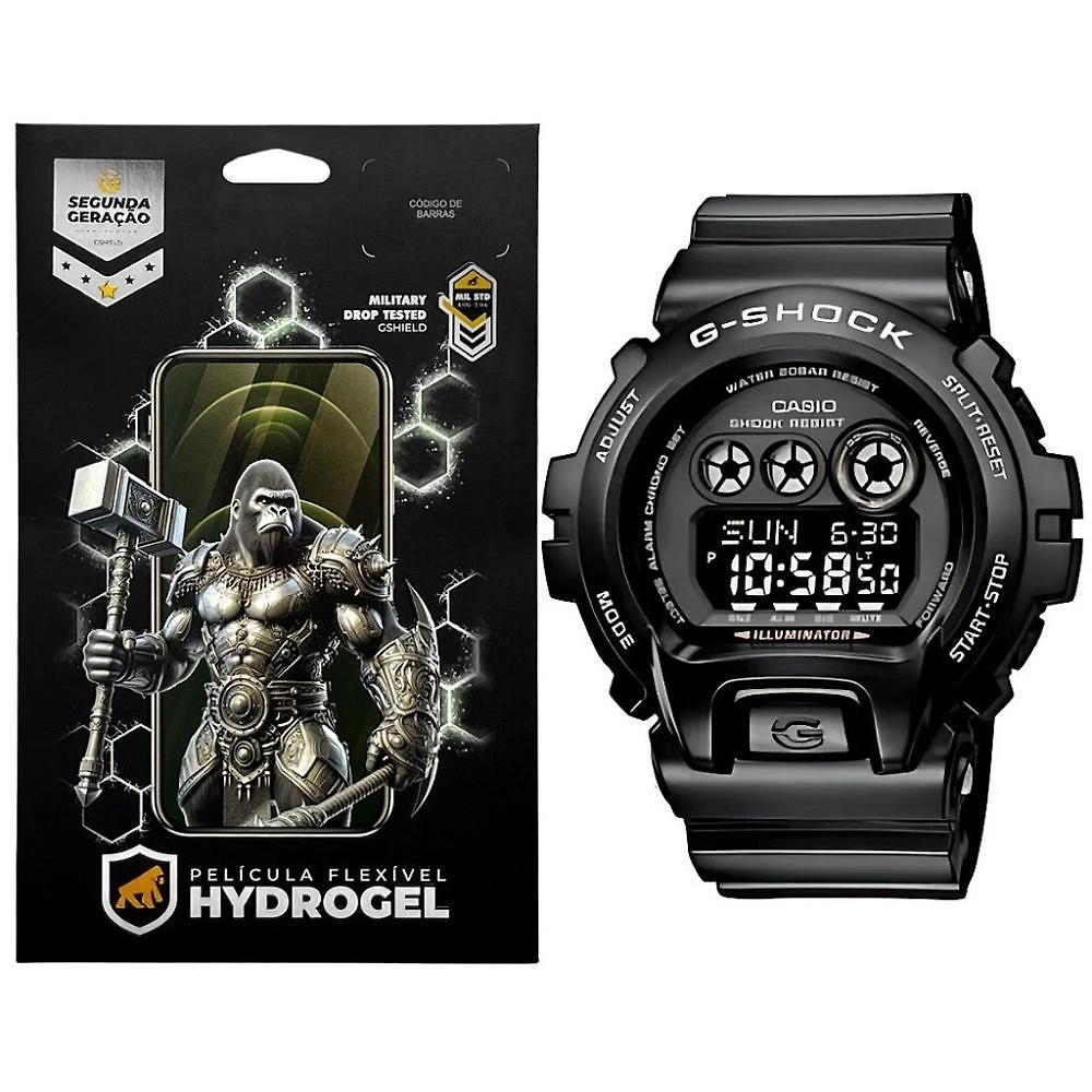 Película para Smartwatch Gshield GD-X6900 Hydrogel HD com Proteção Contra Riscos Transparente 1
