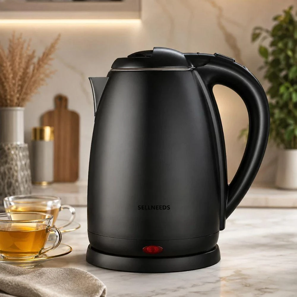 Chaleira Elétrica 2L 1200W Preto Fosco 110V