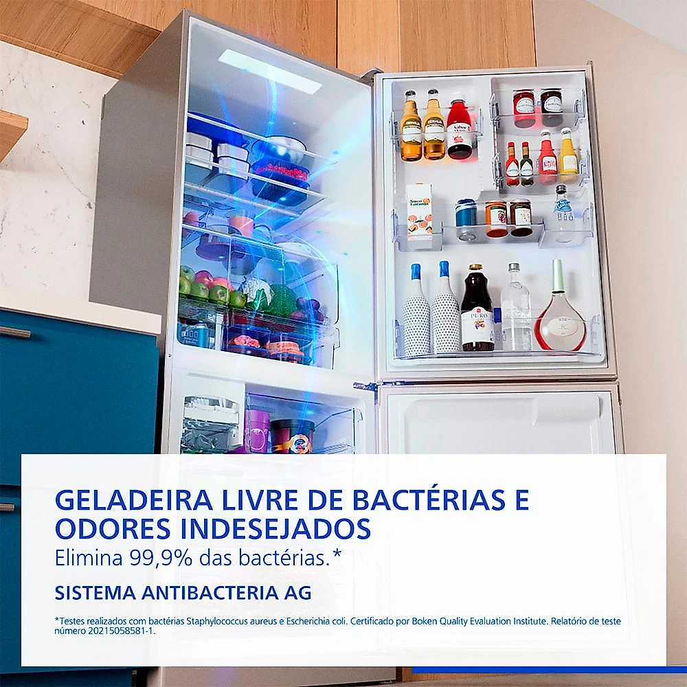Geladeira Intuitive+ Panasonic BB64 Aço Escovado Inverse Frost Free 475L Inverter A - NR-BB64PV2XC Bivolt